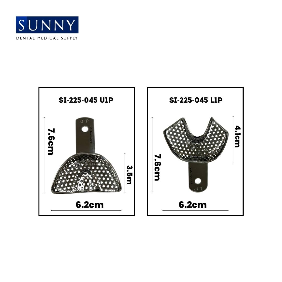 Anterior Impression Trays (Crown and Bridge) (Perforated) Stainless Steel SS Dental - Image 2