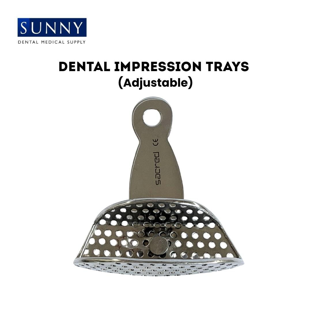 Adjustable Impression Trays (Perforated) Stainless Steel SS Dental