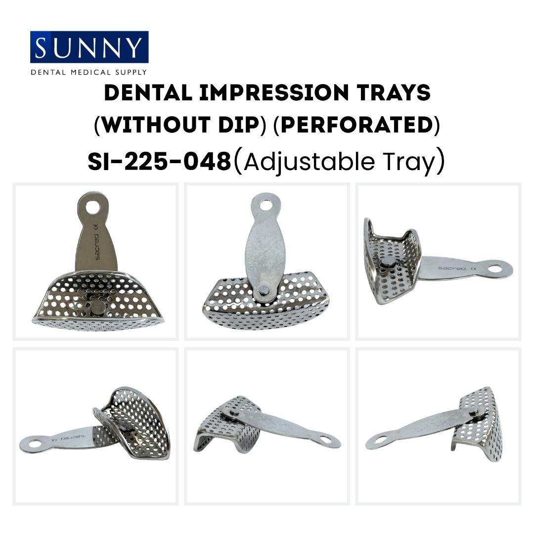 Adjustable Impression Trays (Perforated) Stainless Steel SS Dental - Image 2