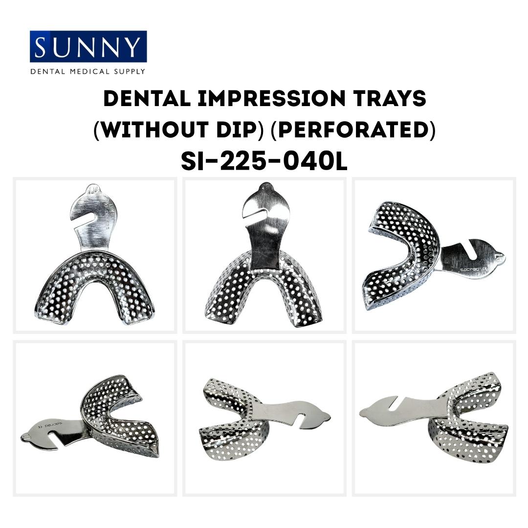 Perforated (without Dip) Impression Trays Crown and Bridge Stainless Steel SS Dental - Image 4