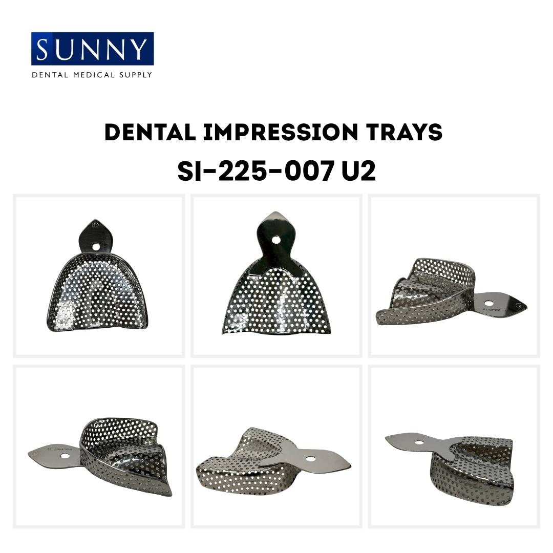 Perforated (with Dip) Impression Trays Crown and Bridge Stainless Steel SS Dental - Image 3