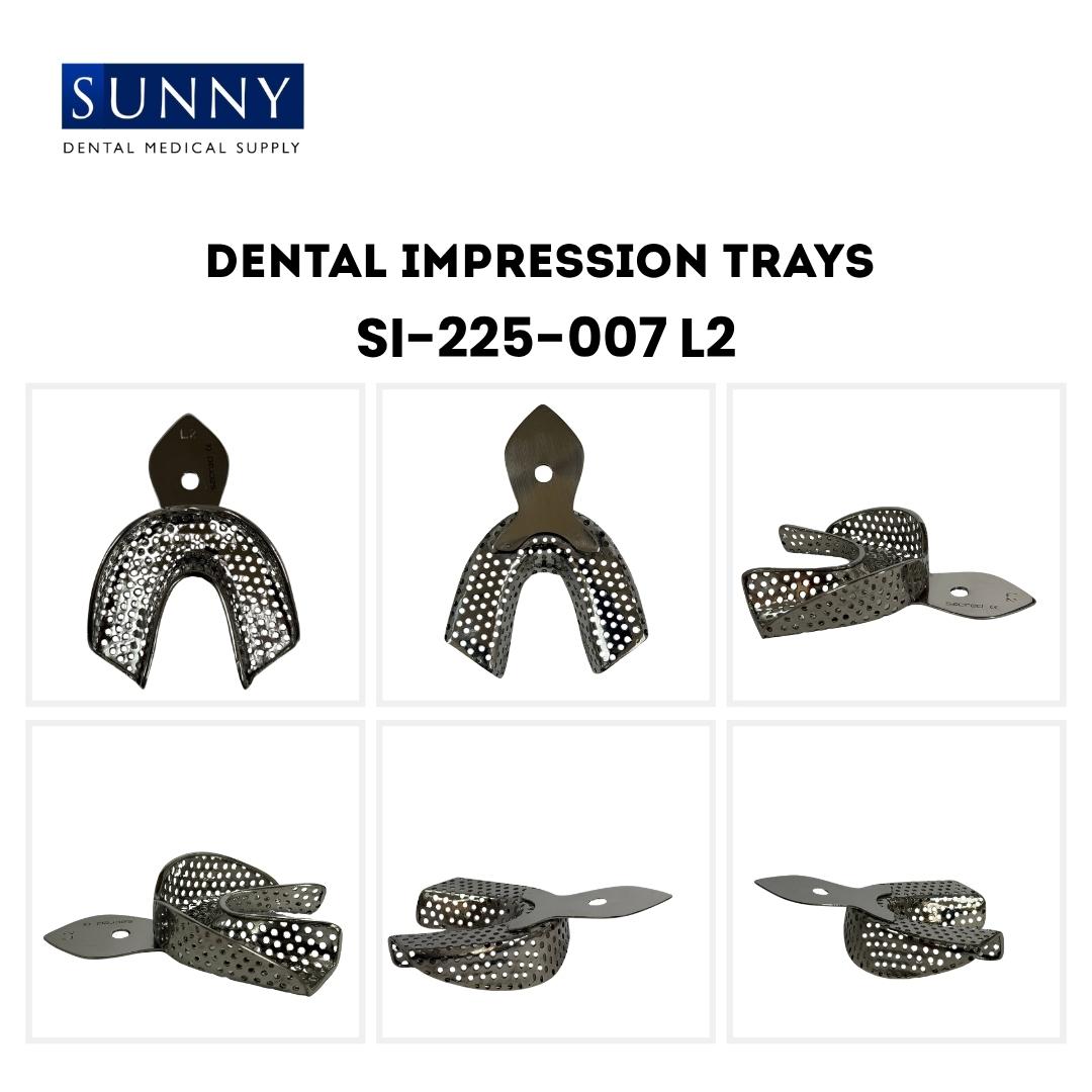 Perforated (with Dip) Impression Trays Crown and Bridge Stainless Steel SS Dental - Image 4