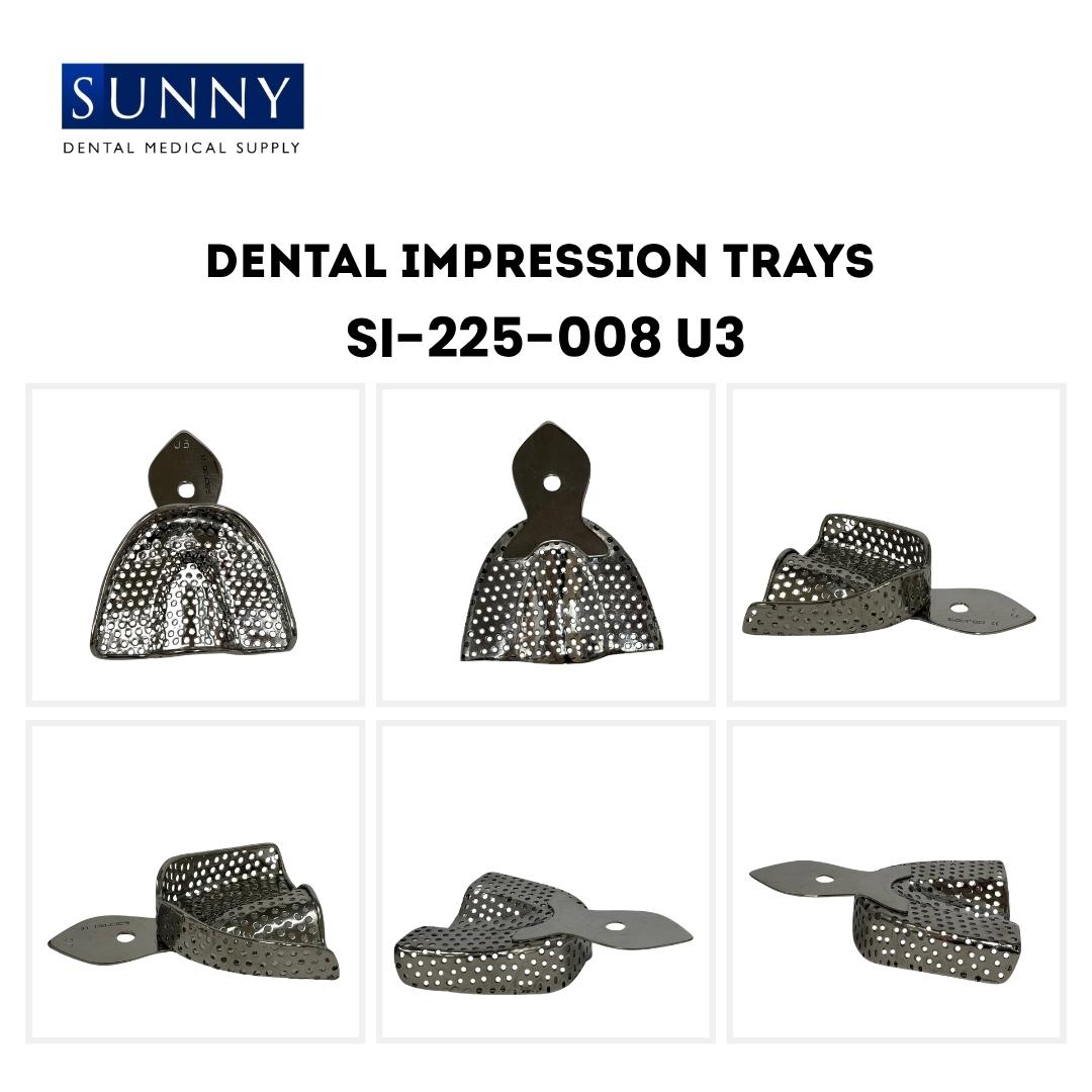 Perforated (with Dip) Impression Trays Crown and Bridge Stainless Steel SS Dental - Image 5