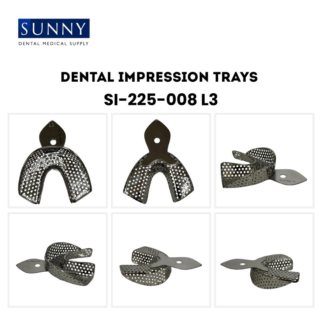 Perforated (with Dip) Impression Trays Crown and Bridge Stainless Steel SS Dental - Image 6