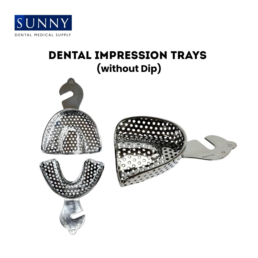 Perforated (without Dip) Impression Trays Crown and Bridge Stainless Steel SS Dental